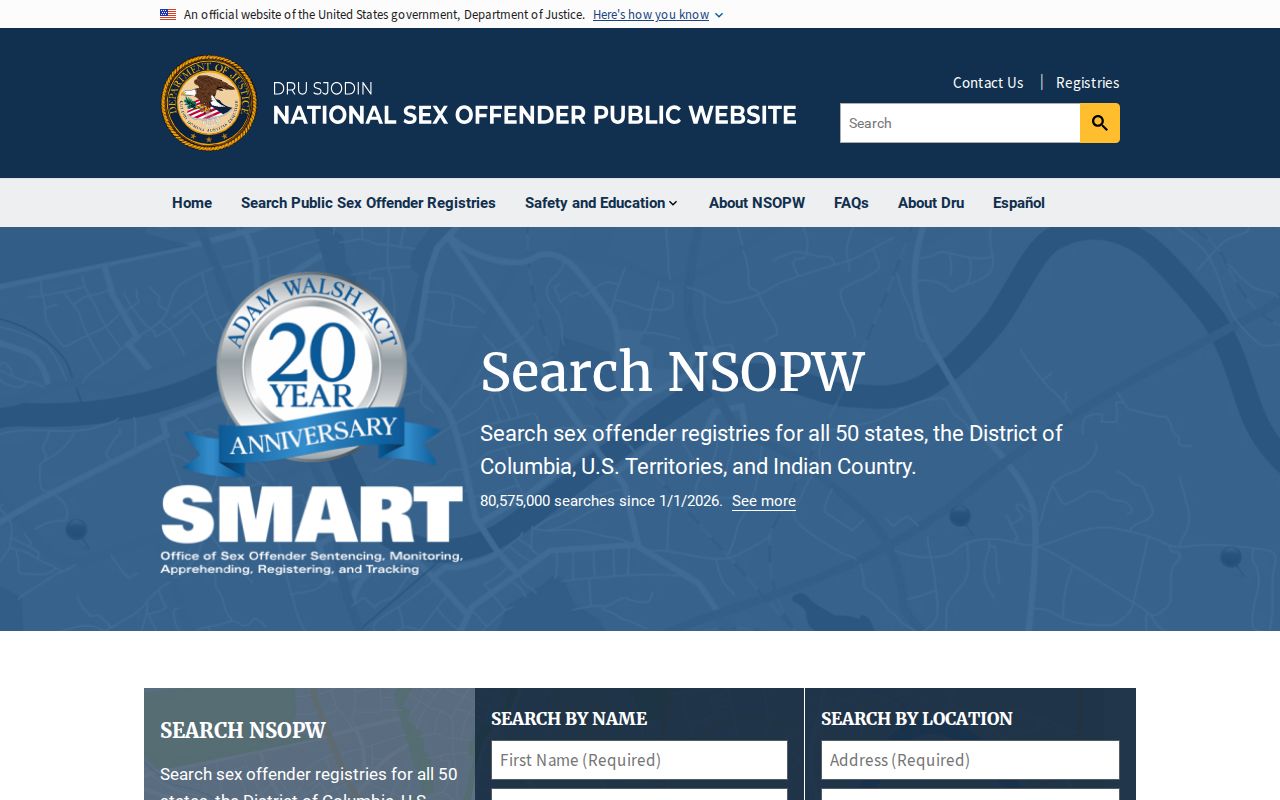 Collier County sex offender search through the national NSOPW registry